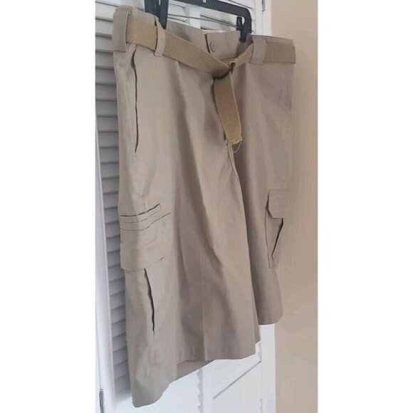 DICKIES FLEX RELAXED FIT DESERT SAND SHORTS WITH BELT  SZ 44 - Picture 5 of 11